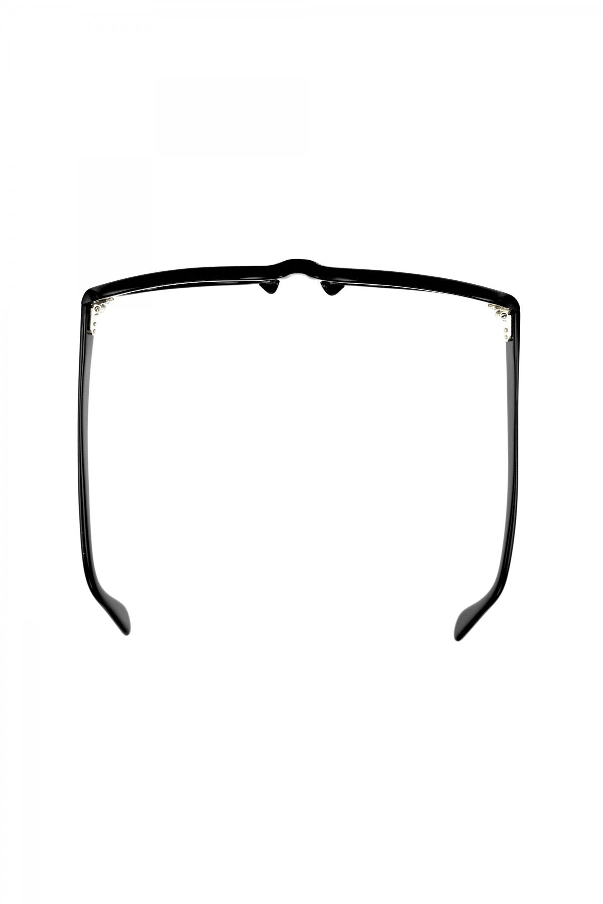 1960s BRITISH VINTAGE EYEWEAR SQUARE BLACK - OPT-719