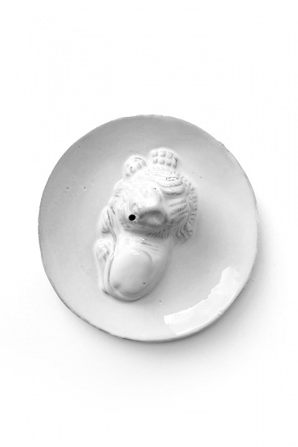 Astier de Villatte - LION INCENSE HOLDER ON SAUCER