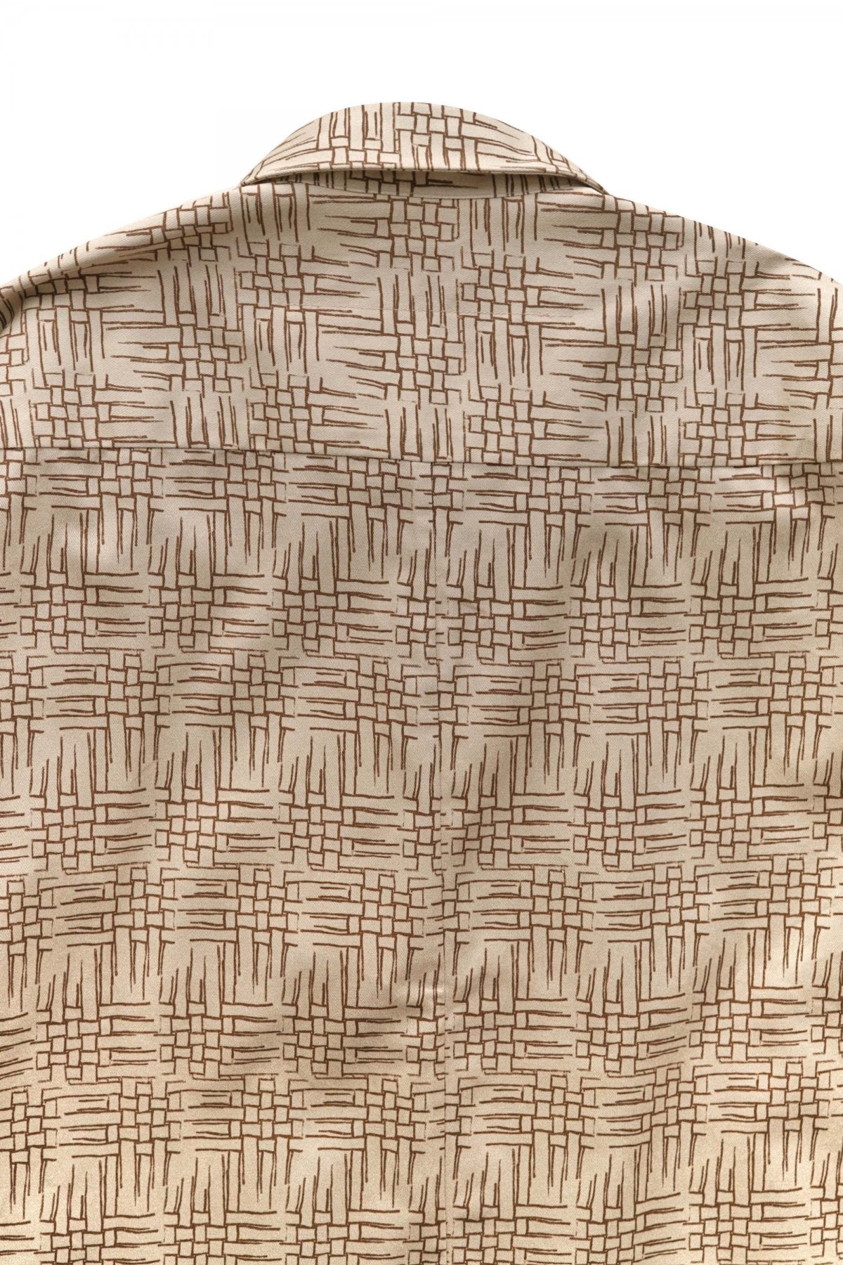 toogood - THE DRAUGHTSMAN SHIRT - PRINTED TWILL - BASKET WEAVE