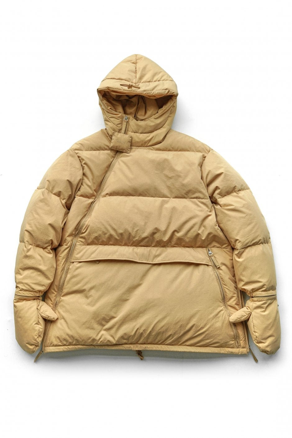 WRYHT - ASYMMETRY FRONT DOWN JACKET - BISQUE