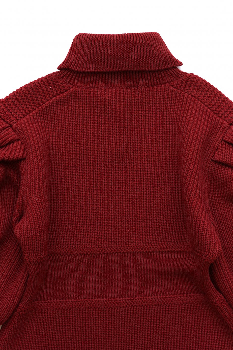 WRYHT - VICTORIAN SLEEVE RIBED DRESS - CAYENNE