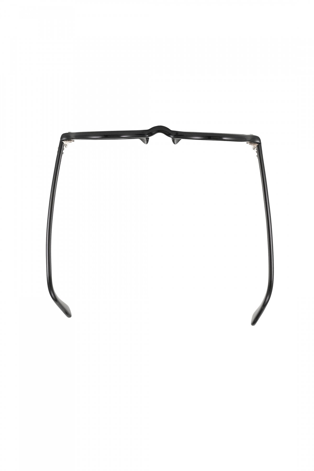 1960s FRAME FRANCE EYEGLASS ROUND BLACK - OPT-762