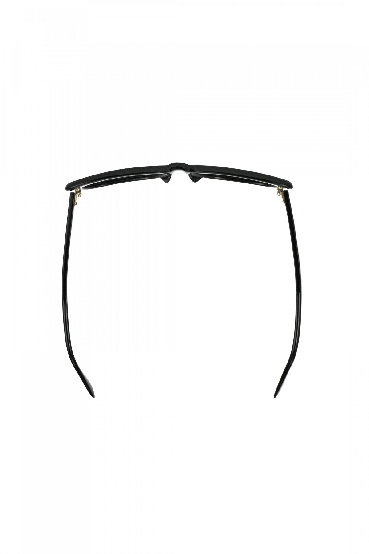 1960s FRANCE VINTAGE EYEGLASS SQUARE FOX BLACK - OPT-777