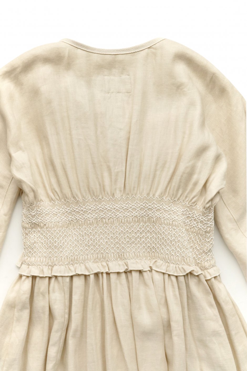 Nigel Cabourn woman - LINEN FOLKLORE DRESS - BEIGE