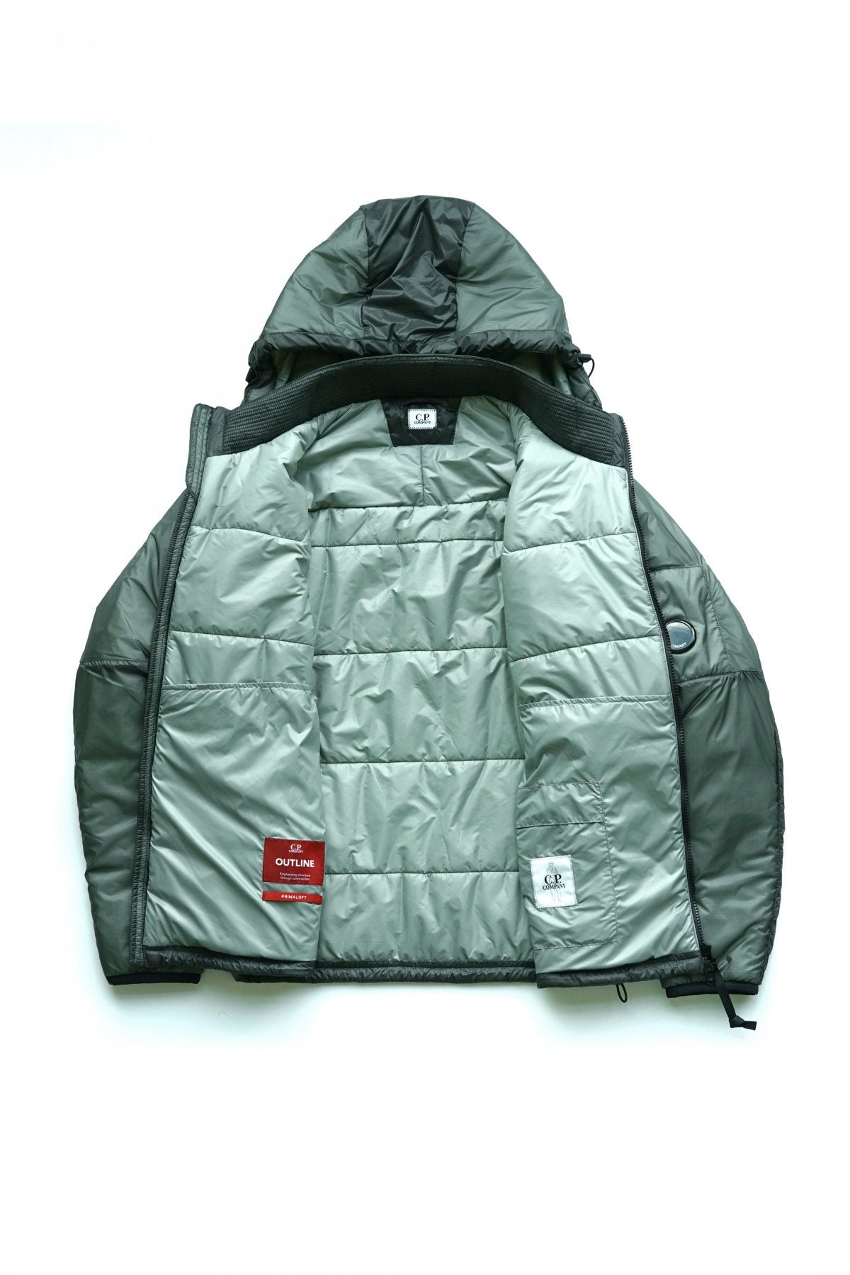 C.P. COMPANY - DD SHELL OUTLINE PRIMALOFT JACKET - MOON MIST