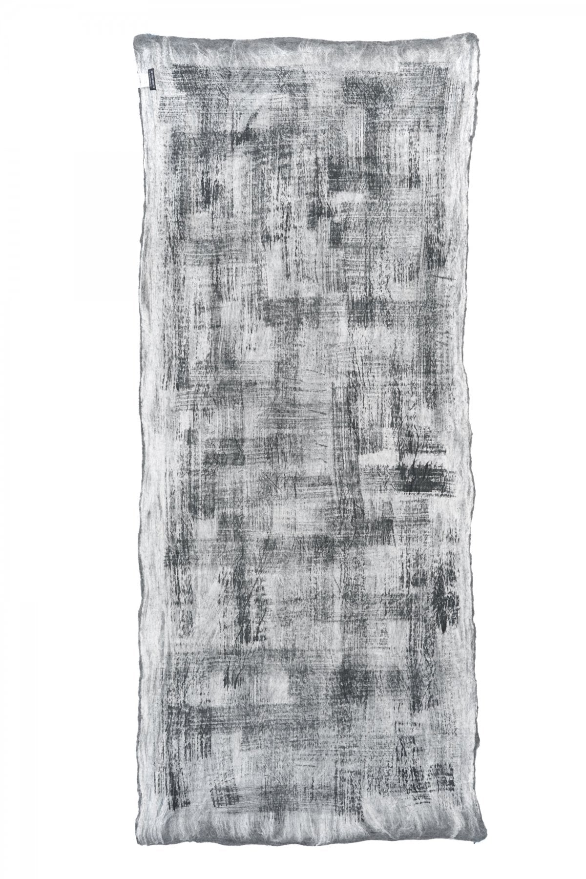 SILVANA MANETTI - SILK CASHMERE STOLE - GRAY/MELANGE No.4