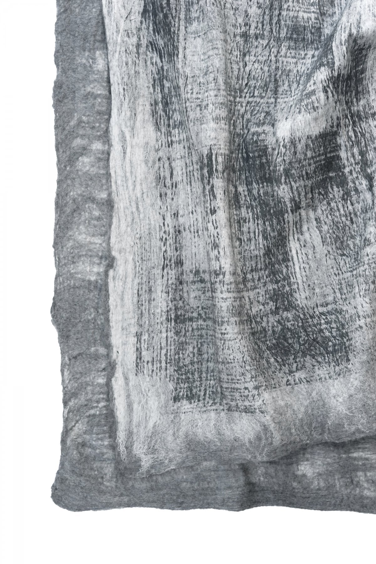 SILVANA MANETTI - SILK CASHMERE STOLE - GRAY/MELANGE No.4