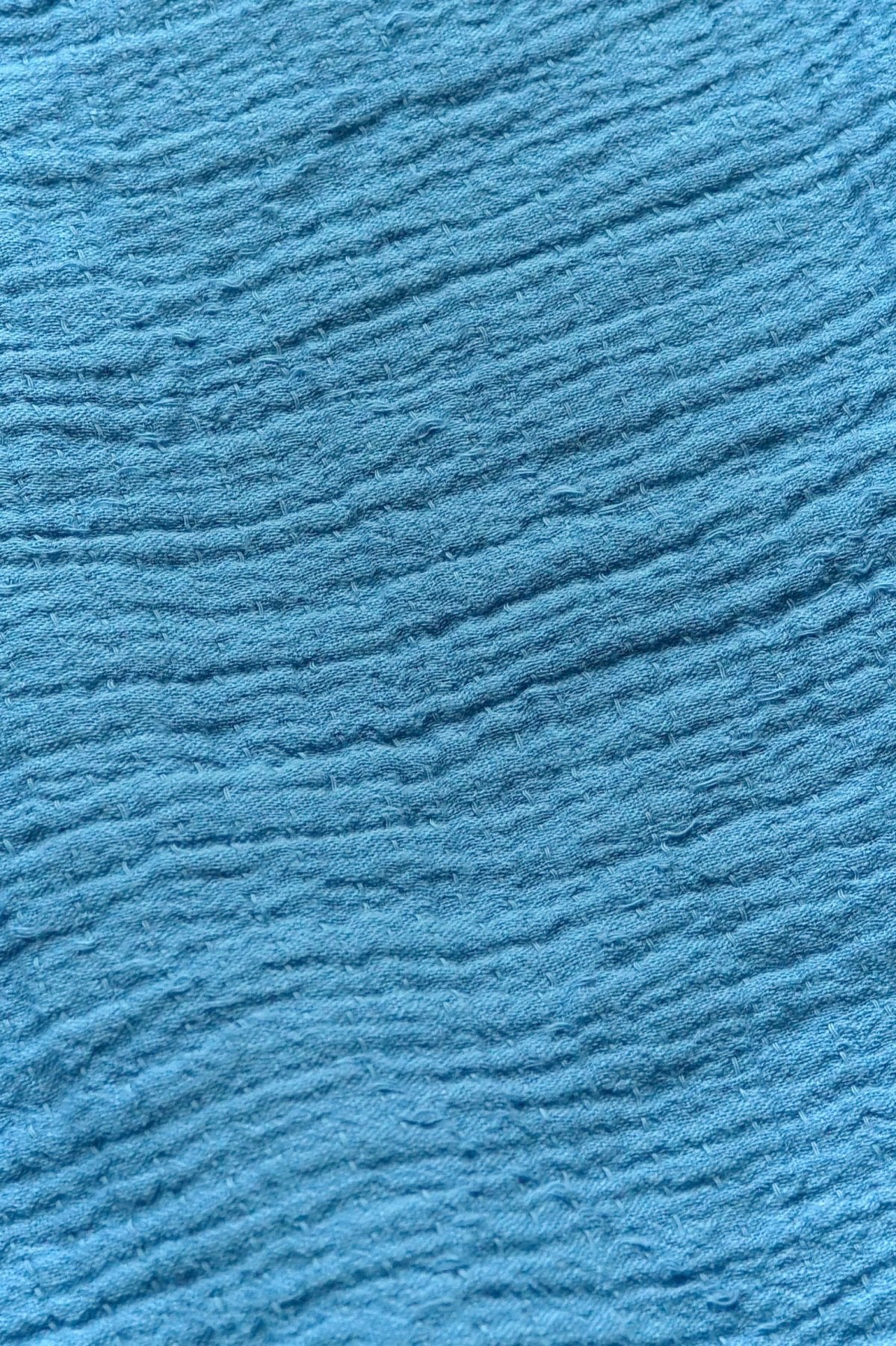 Porter Classic - SASHIKO LINEN PREMIUM SWEAT SHIRT - BLUE