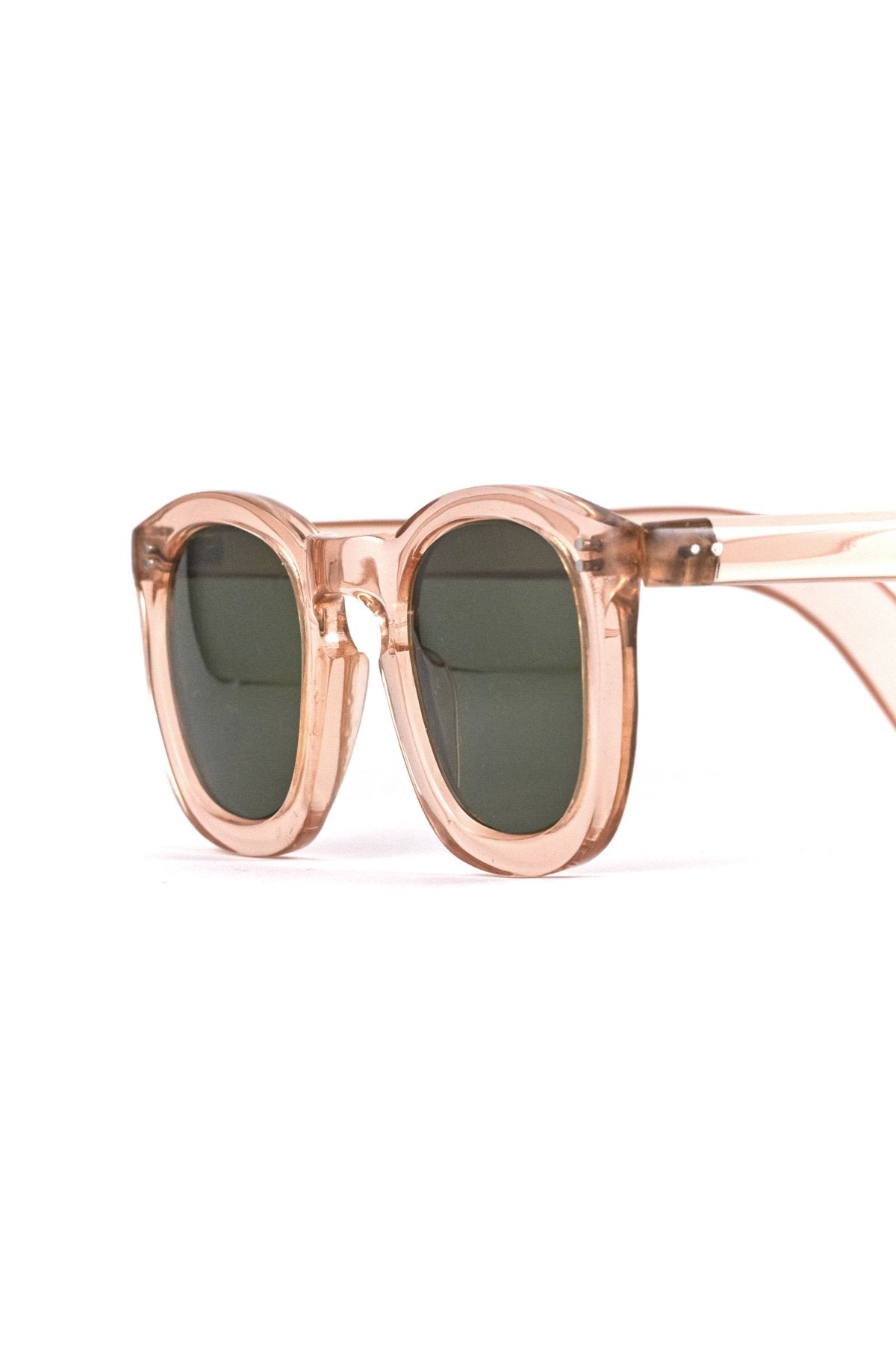 1950s HAND MADE FRANCE VINTAGE EYEGLASS TRANSPARENT PINK - OPT-858