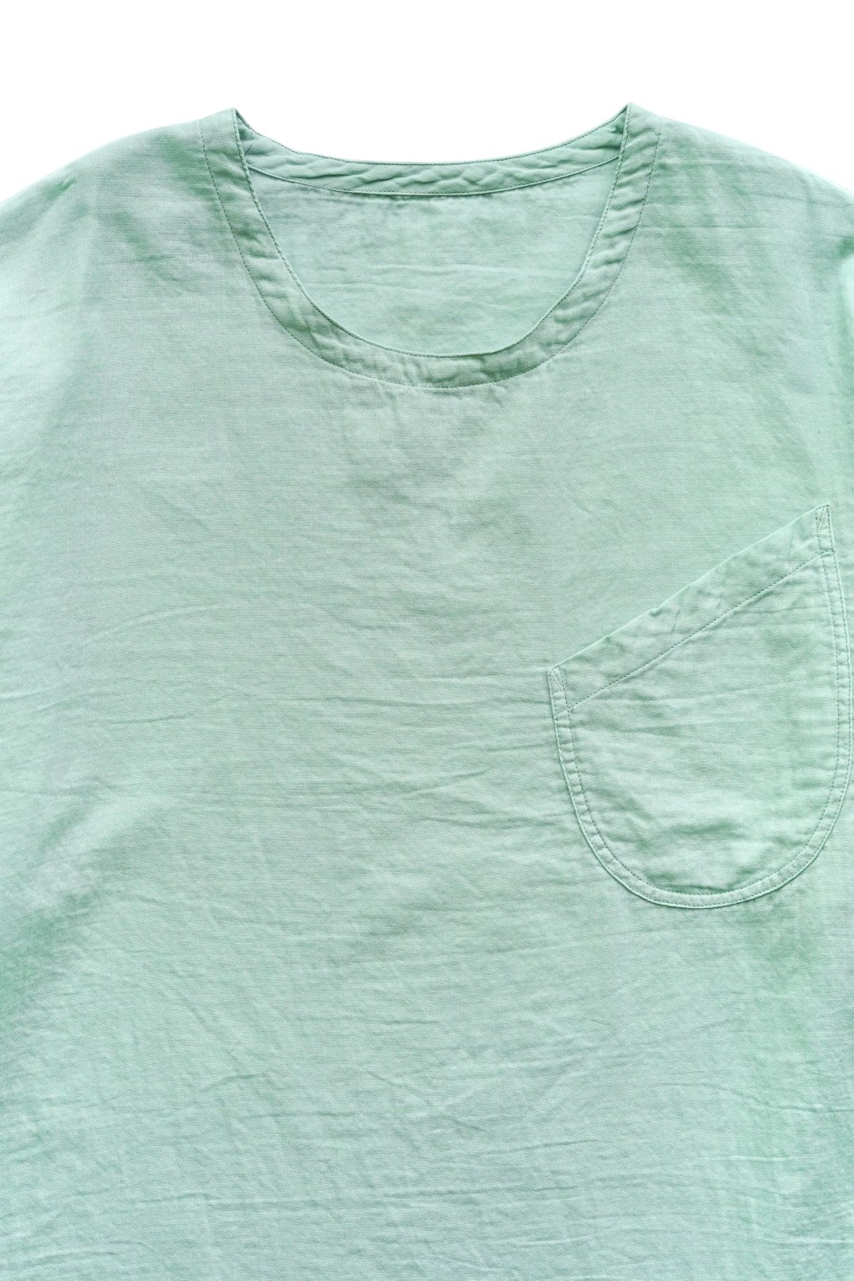 Porter Classic - GAUZE CREWNECK - TURQUOISE