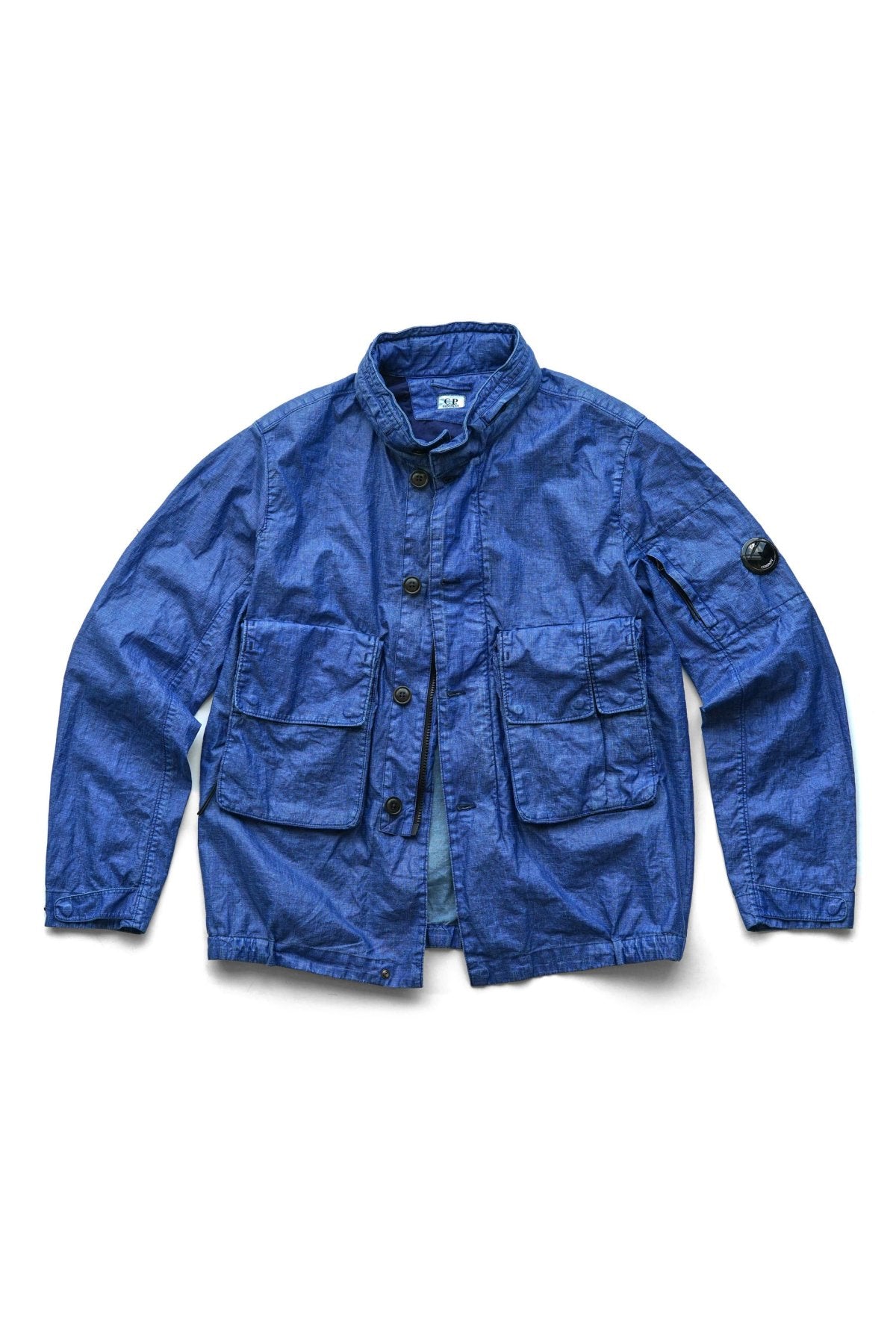 C.P. COMPANY - LINO WAX MEDIUM JACKET - BLUE QUARTZ