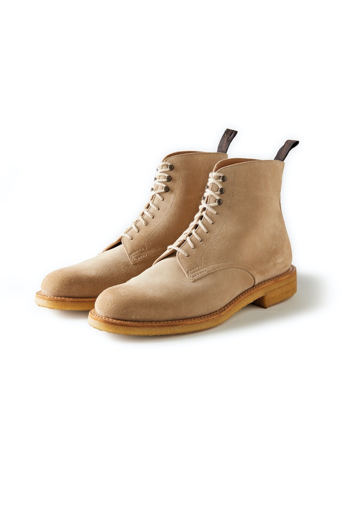 OLD JOE - "The Hunter" DISTRESSED SUEDE UNKLE BOOTS - SAND
