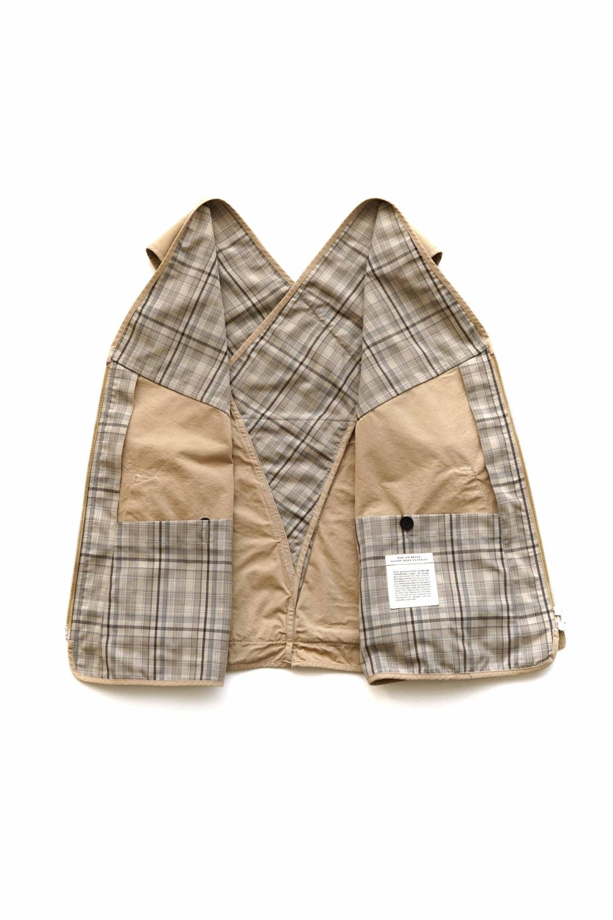 OLD JOE - PATINA NEP CLOTH FILED VEST - DUNE