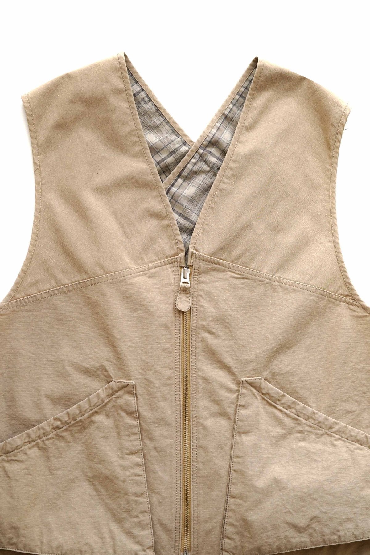 OLD JOE - PATINA NEP CLOTH FILED VEST - DUNE