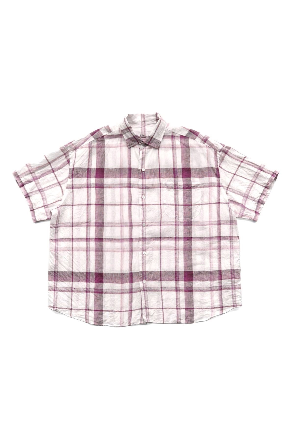 Porter Classic - BEAT WRITER SHIRT (LEGGIUNO GHIBLI SOFT LINEN) - PURPLE CHECK