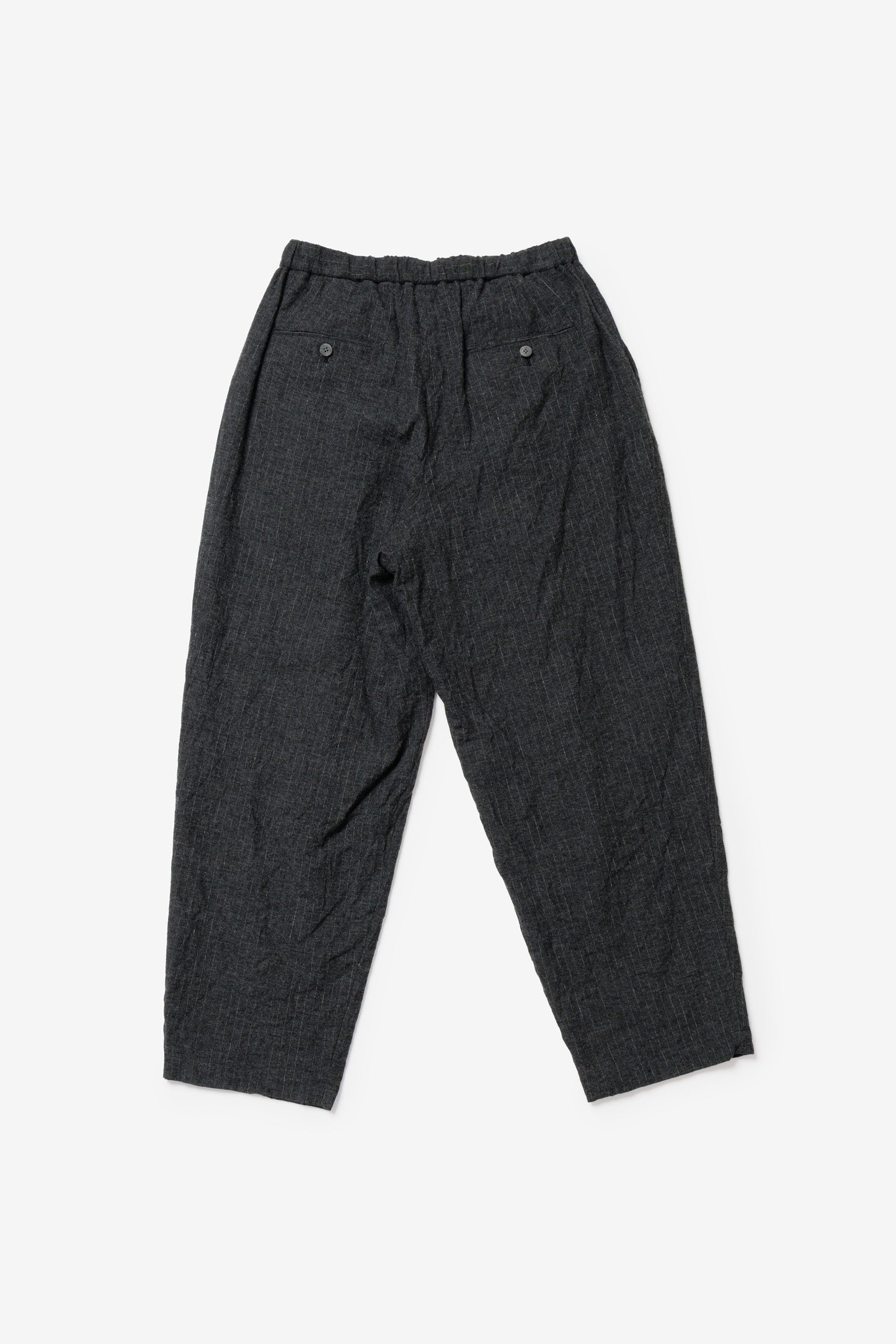calmlence - PANTS030 - DOUBLE PLEATED EASY TAPERED - GRYST
