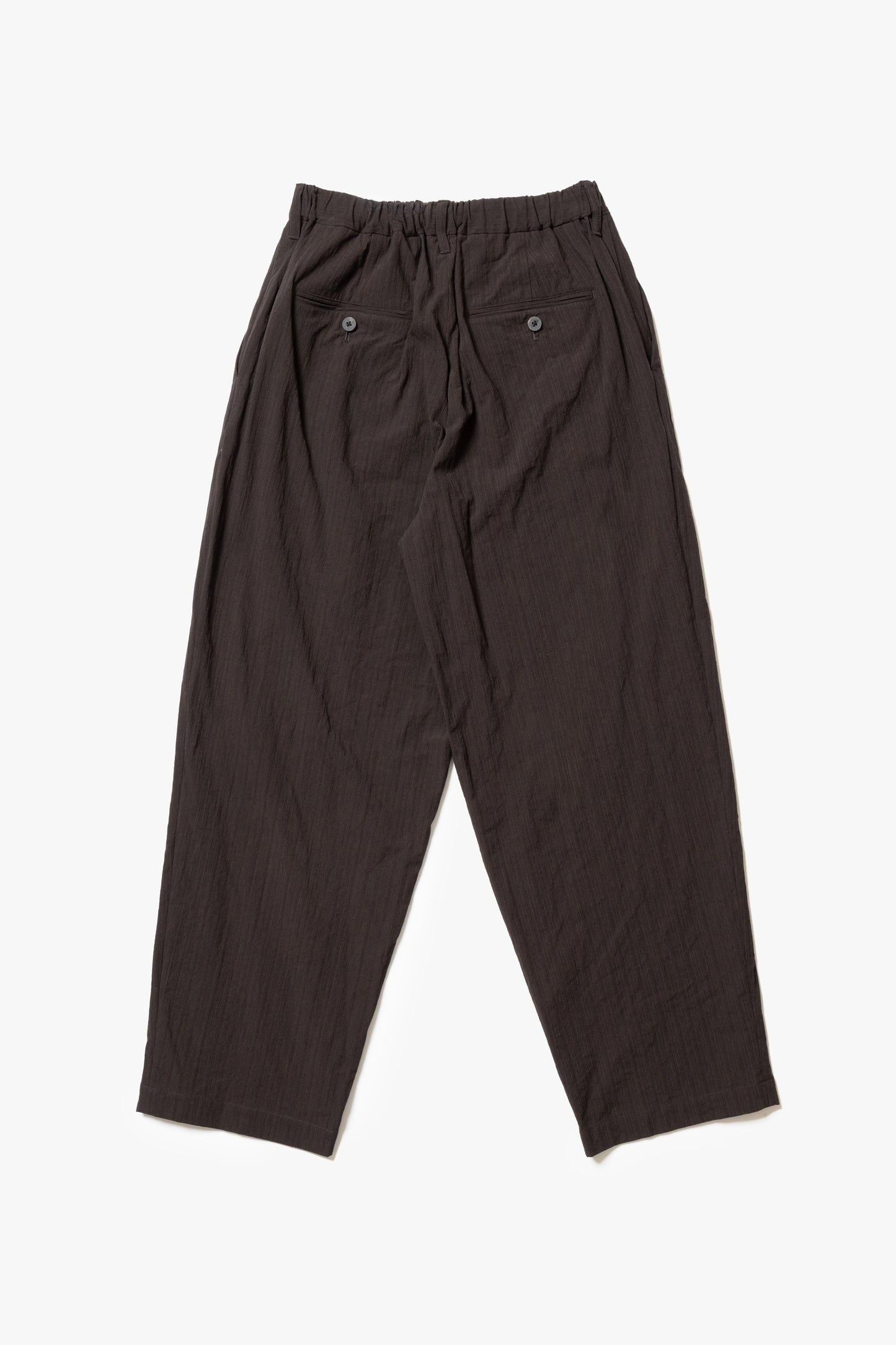 calmlence - PANTS044 NO PLEATED EASY STRAIGHT - BRNST