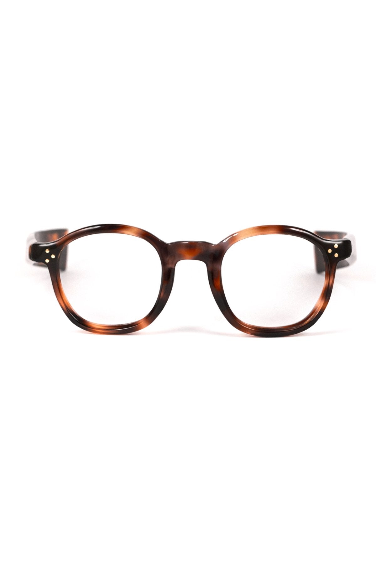 SPECIAL 1940s HAND MADE FRANCE VINTAGE EYEGLASS 3DOT WELLINGTON - OPT-890