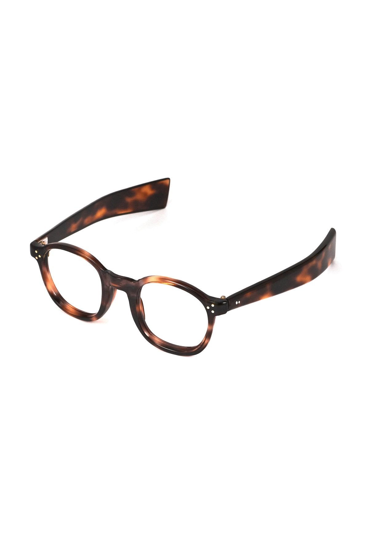 SPECIAL 1940s HAND MADE FRANCE VINTAGE EYEGLASS 3DOT WELLINGTON - OPT-890