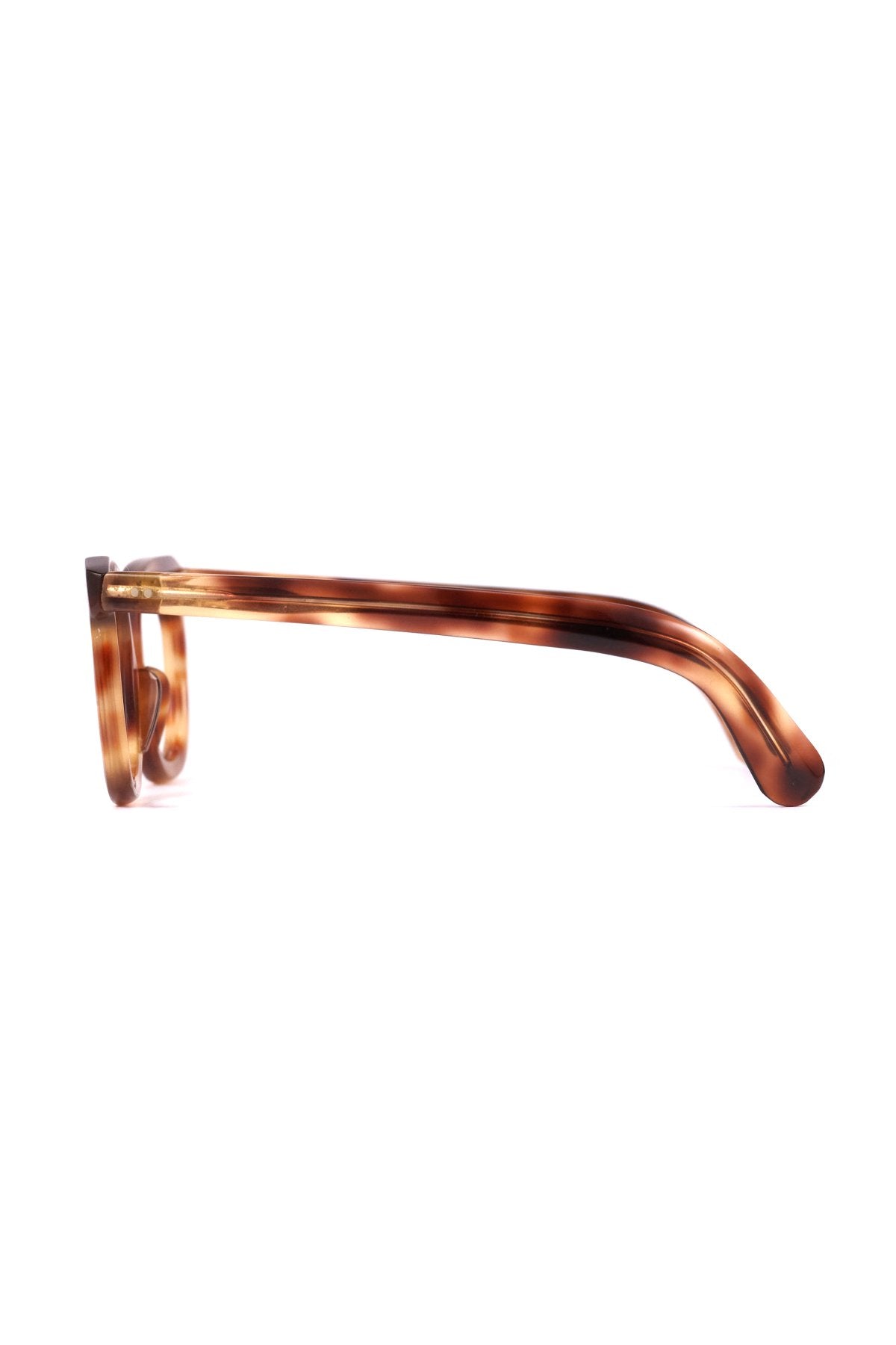 1950s HAND MADE FRANCE VINTAGE EYEGLASS HONEY AMBER - OPT-921