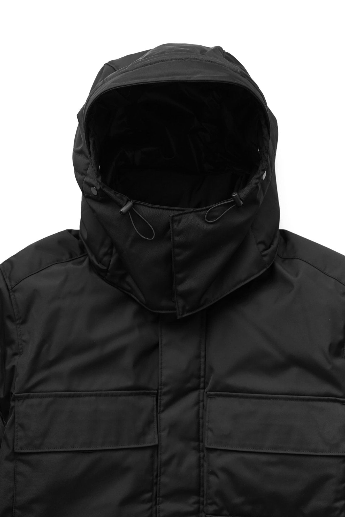 C.P. COMPANY - DYNATEC MIXED DOWN PARKA - BLACK