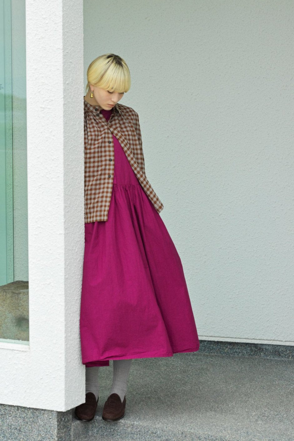 toogood - THE SHEPHERD SHIRT - WOOL COTTON CHECK - TAWNY