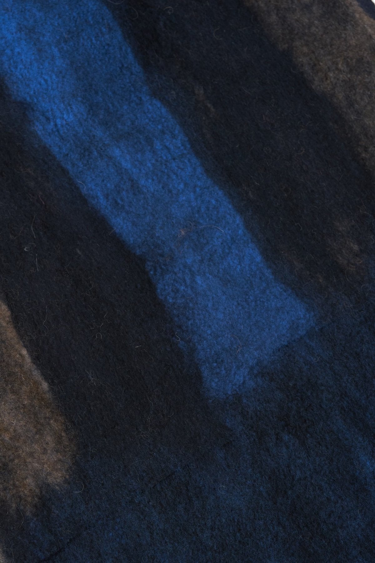 SILVANA MANETTI - CASHMERE WOOL STOLE - BARBARO SKY/BLACK No.40