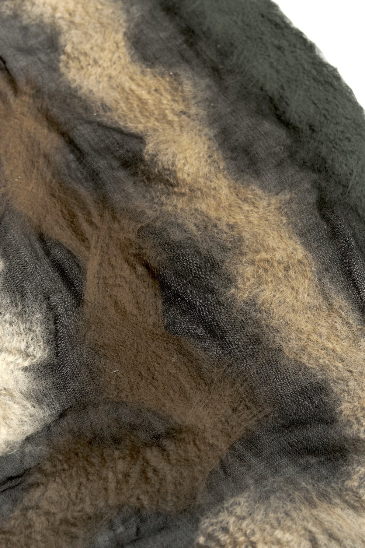 SILVANA MANETTI - CASHMERE MERINO WOOL STOLE - VINCI GREEN/BROWN No.46