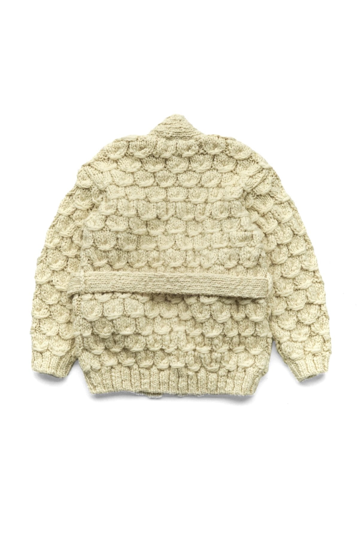 OLD JOE - SHELL PATTERN BELTED GAWN - NATURAL