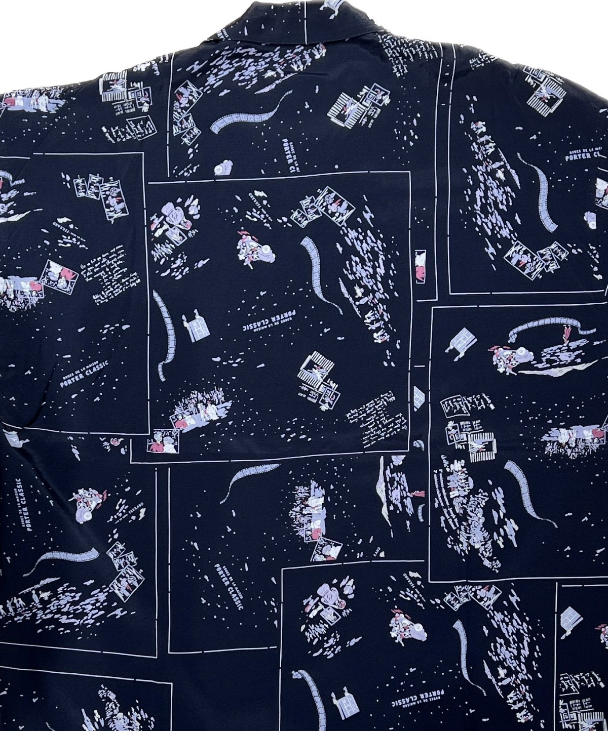 Porter Classic - ALOHA SHIRT FRENCH FILM - BLACK