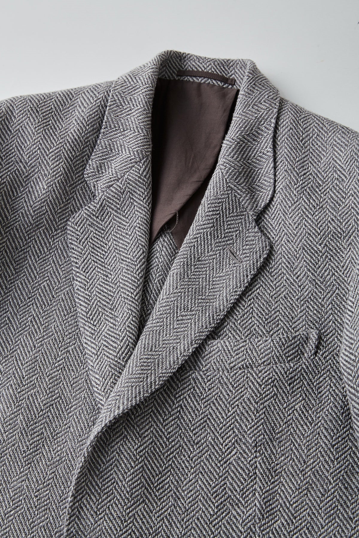 ○OLD JOE - NOTCHED - RAPEL GENTS BLAZER - FANCY HERRJNGBONE(LIGHT GREY)