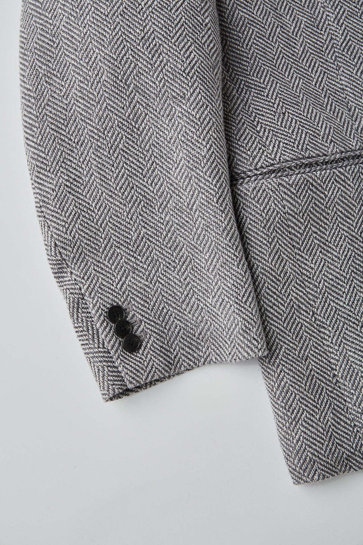 ○OLD JOE - NOTCHED - RAPEL GENTS BLAZER - FANCY HERRJNGBONE(LIGHT GREY)