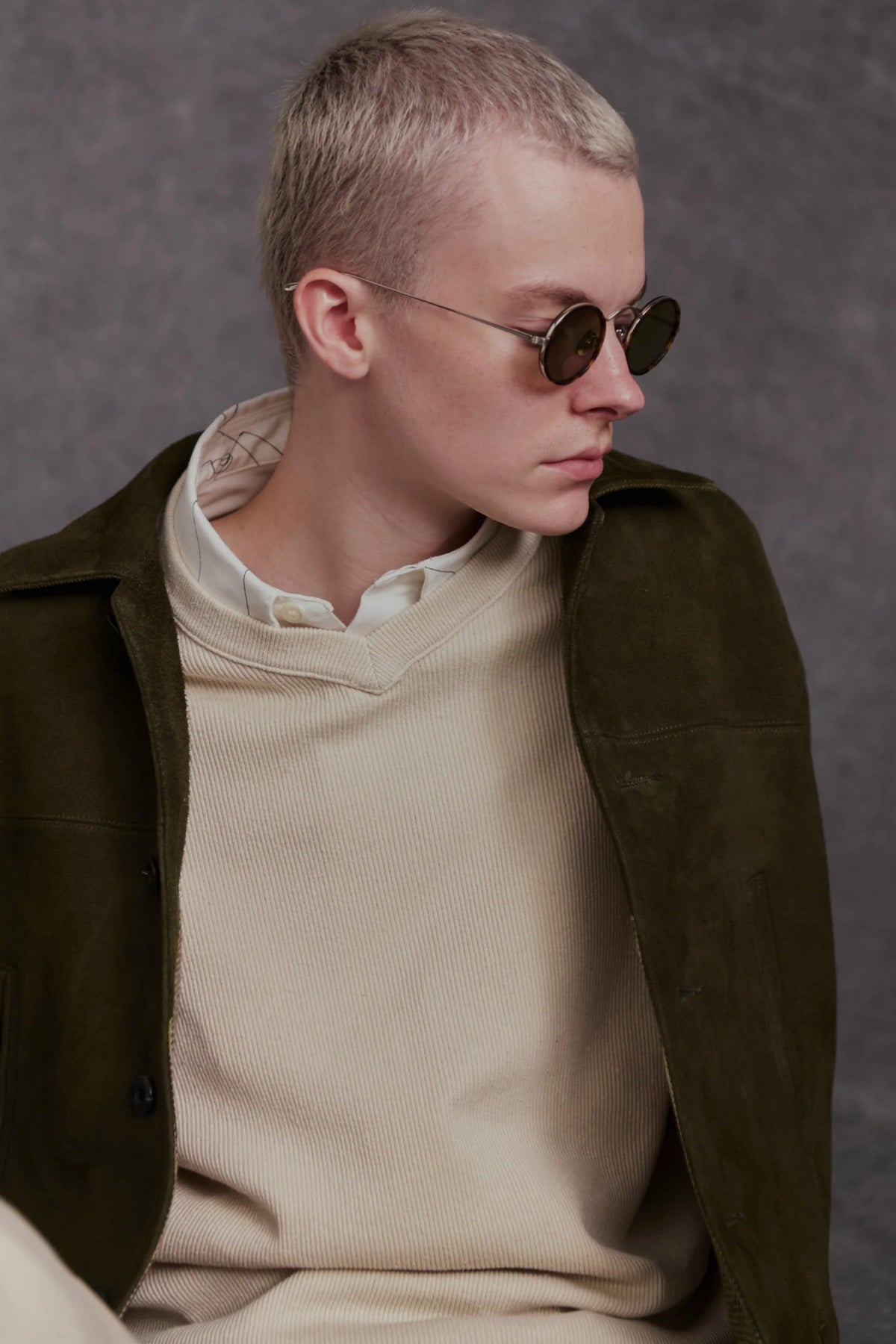 ○OLD JOE - PATINA DEERSKIN AUTOMOBILE COAT - PATINA OAK SUEDE