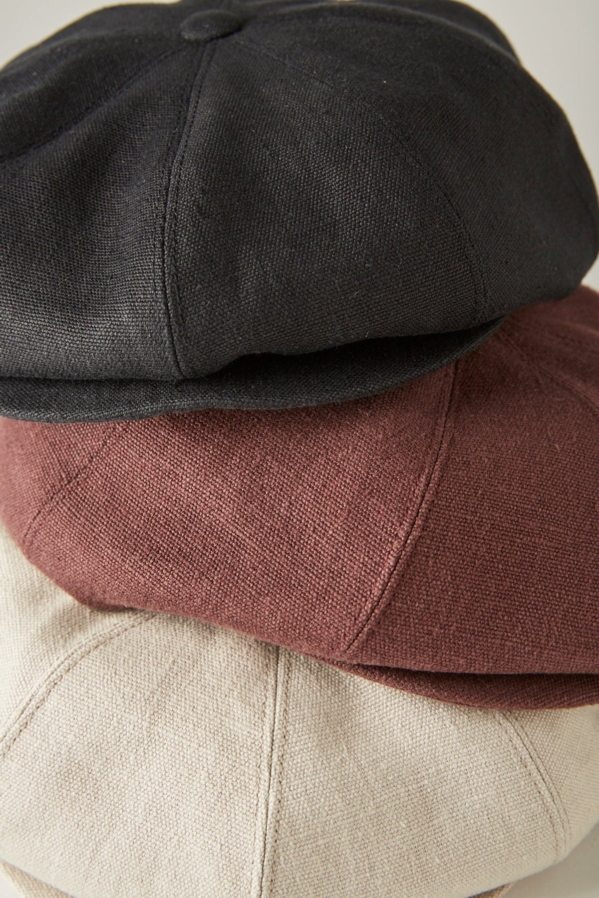 ○OLD JOE - HEMP DUCK PEAKED CAP - BLACK