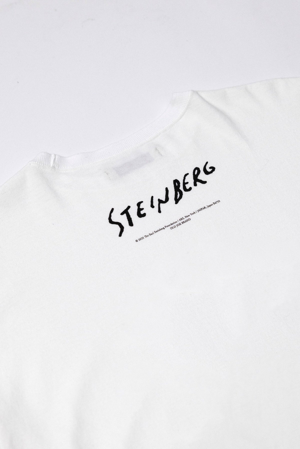 ○OLD JOE - CREW-NECK TEE (Saul Steinberg) - RAW WHITE