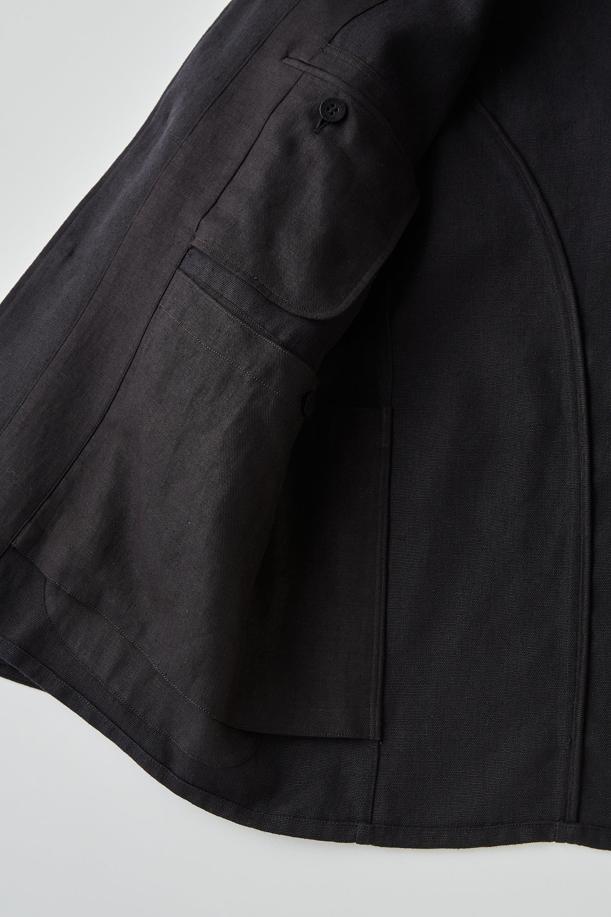 ○OLD JOE - NOTCHED-RAPEL GEORGES JACKET - BLACK