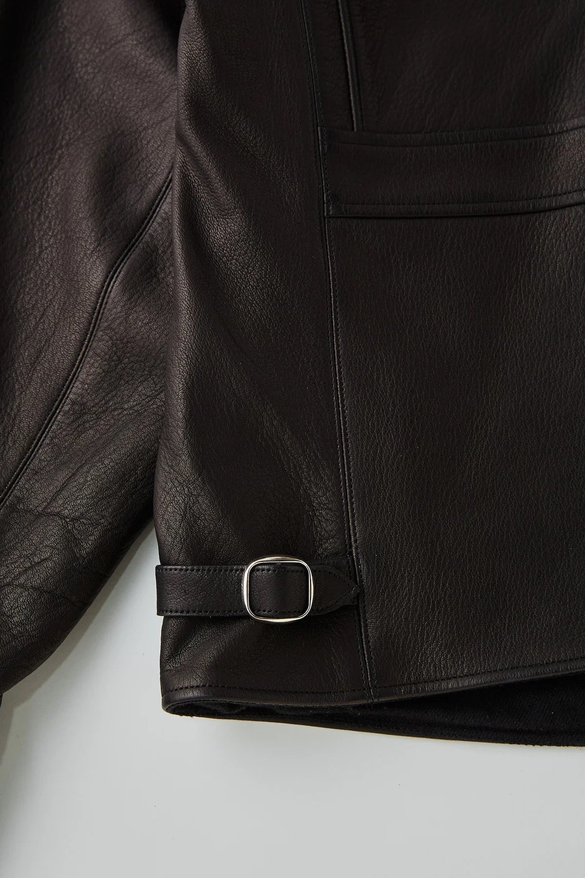 ○OLD JOE - PATINA DEERSKIN HERCULES JACKET - PATINA BLACK