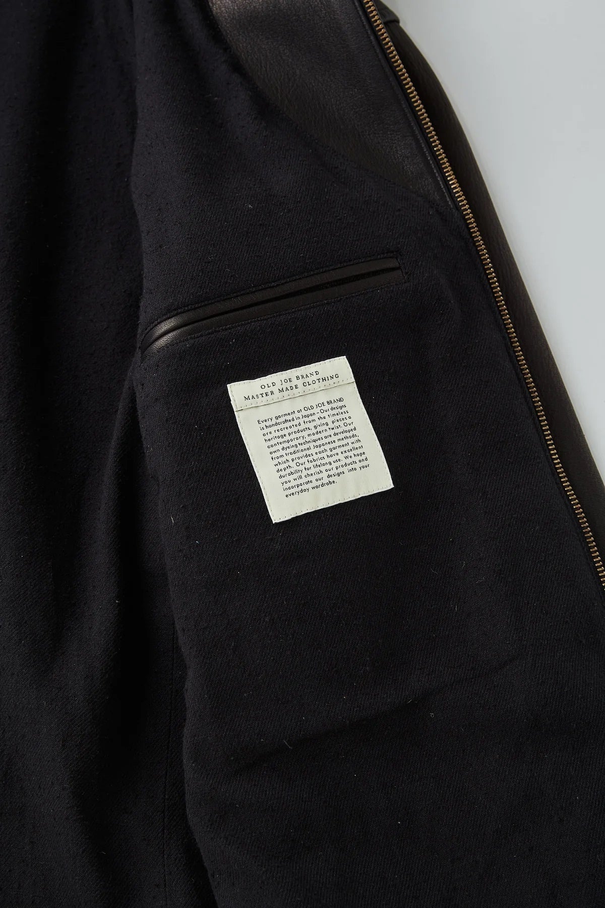 ○OLD JOE - PATINA DEERSKIN HERCULES JACKET - PATINA BLACK