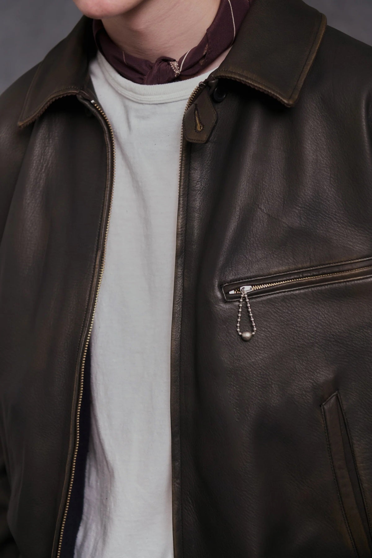 ○OLD JOE - PATINA DEERSKIN HERCULES JACKET - PATINA BROWN