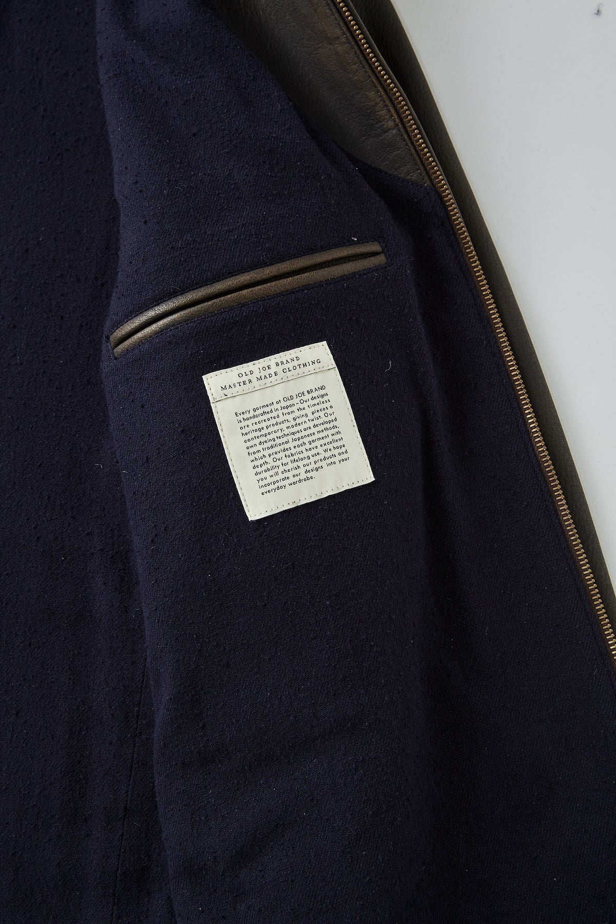 ○OLD JOE - PATINA DEERSKIN HERCULES JACKET - PATINA BROWN