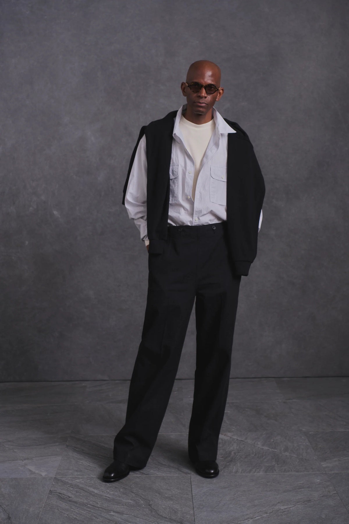 ○OLD JOE - TOP-NOTCH UNIFORM SHIRTS - PIN STRIPE