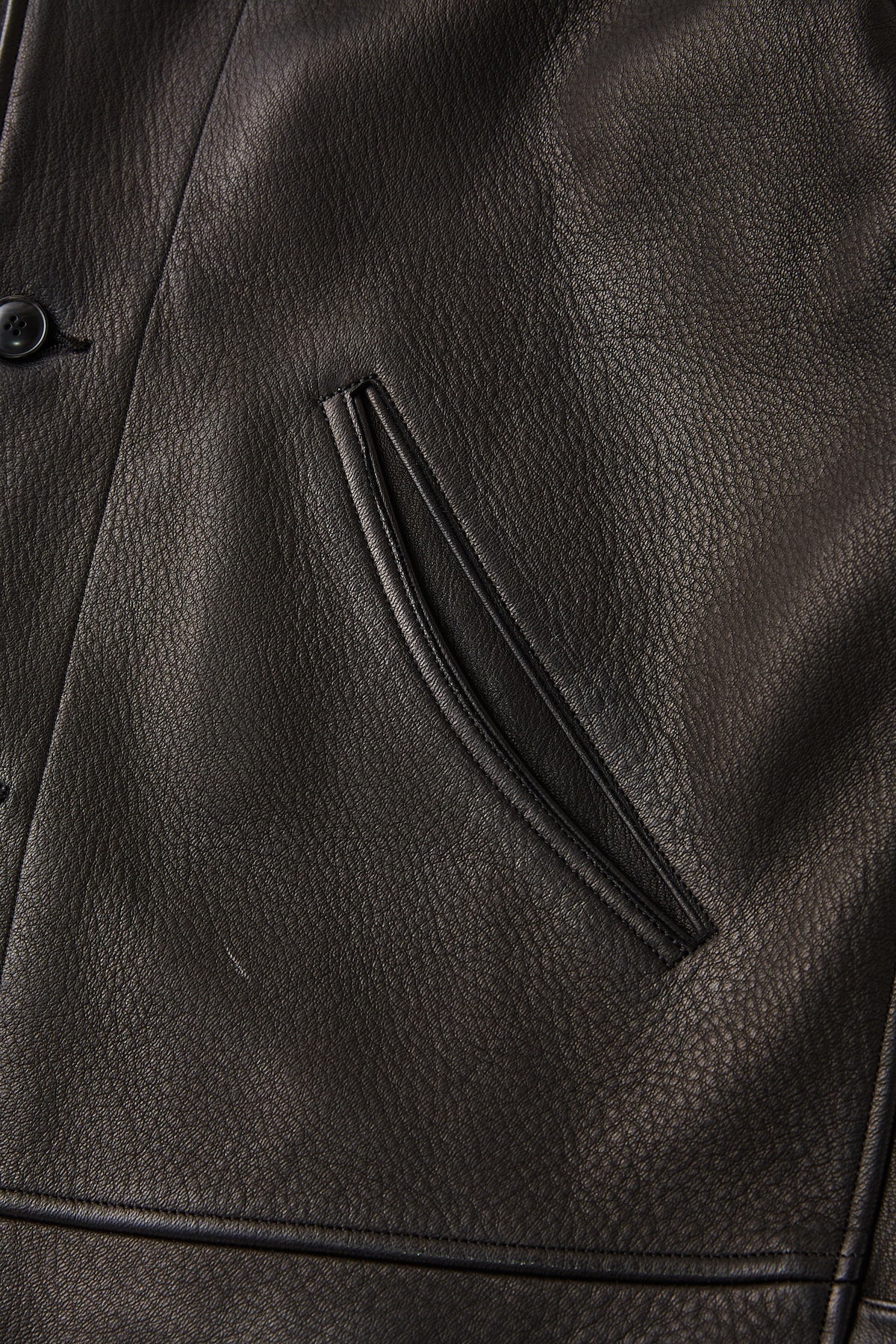 ○OLD JOE - PATINA DEERSKIN COSSAK JACKET - PATINA BLACK