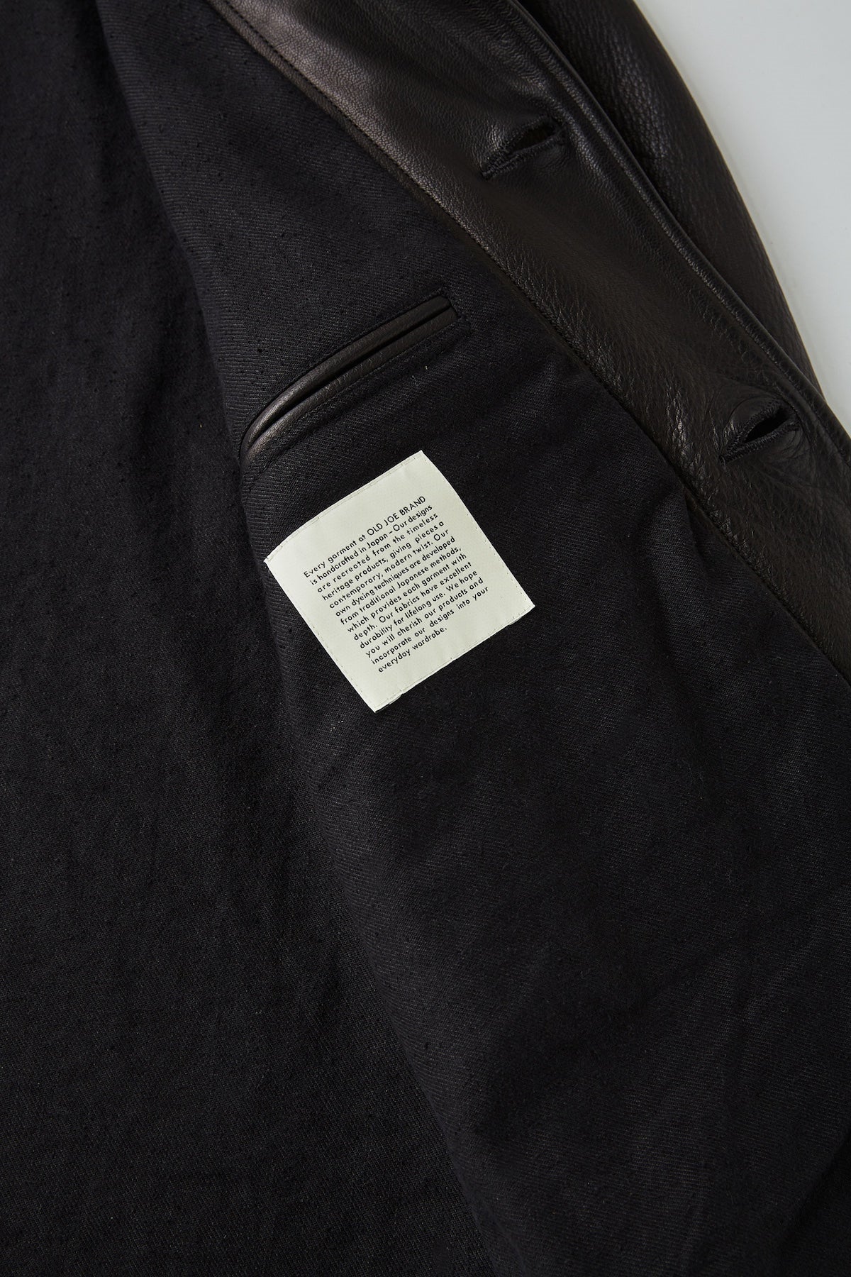 ○OLD JOE - PATINA DEERSKIN COSSAK JACKET - PATINA BLACK