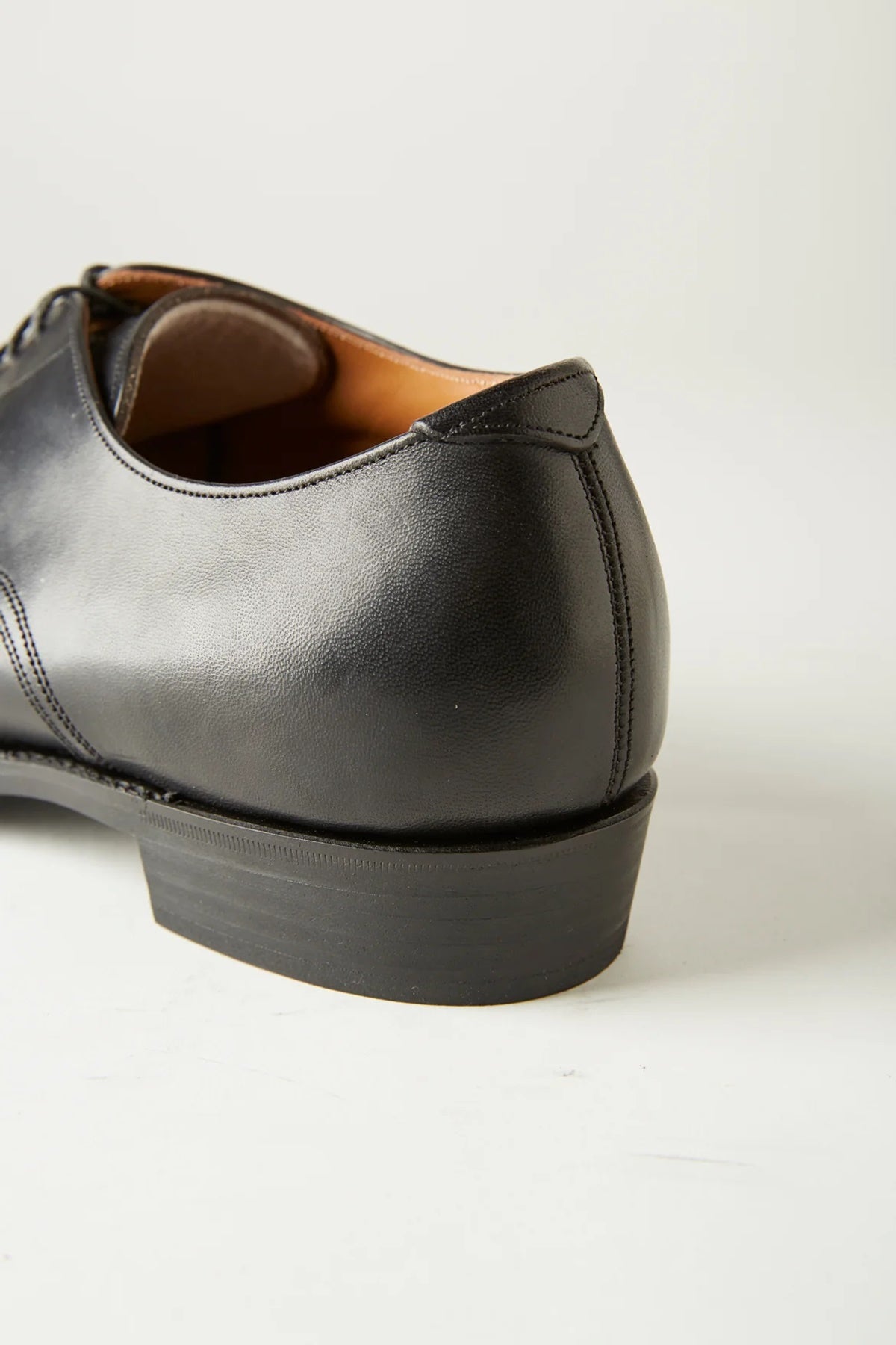 ○OLD JOE - "The Officer" STUNNING LEATHER OXFORD SHOES - BLACK BROWN