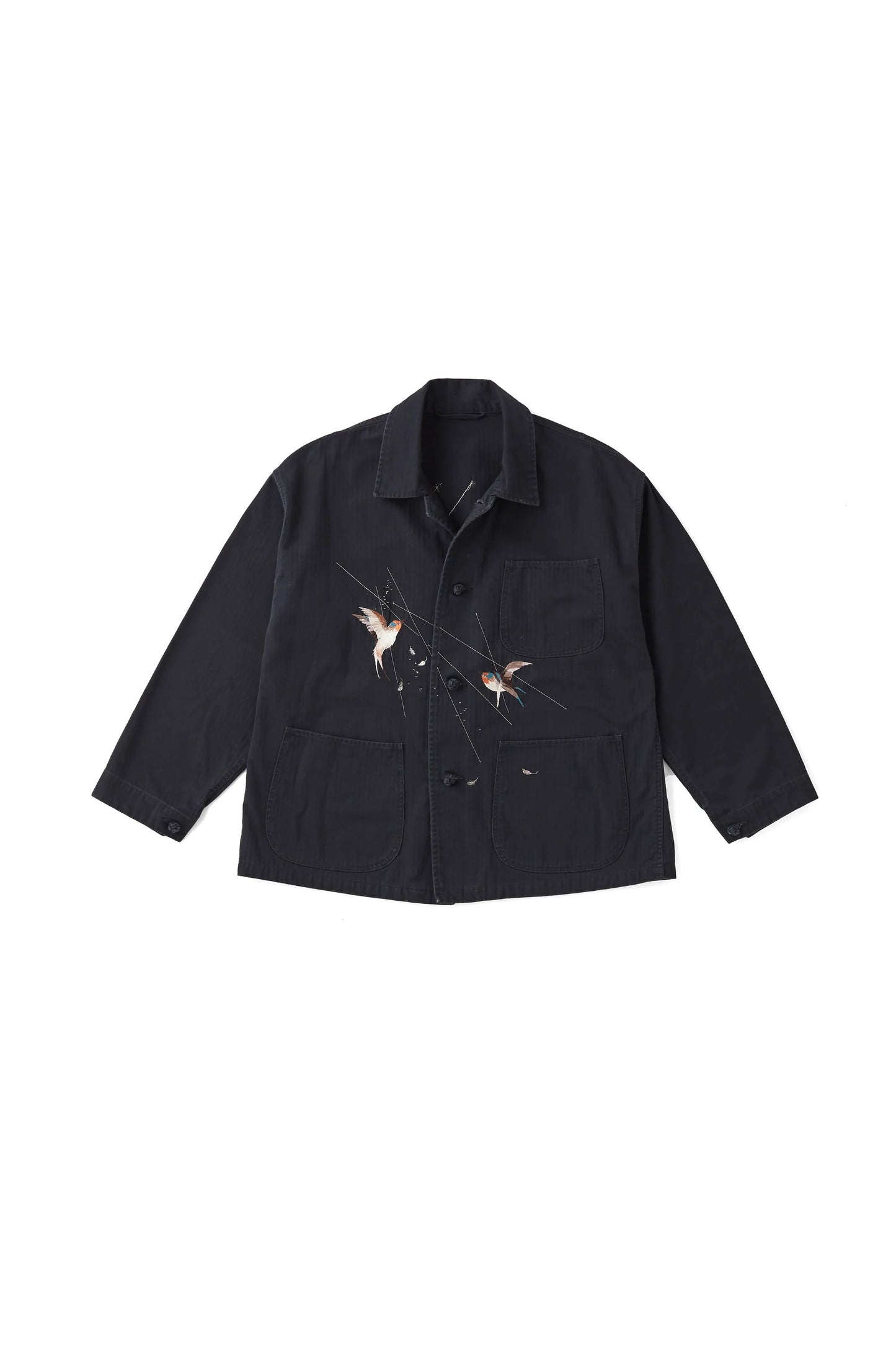 ○OLD JOE - PATINA HERRINGBONE  SOUVENIR  JACKET - ONYX