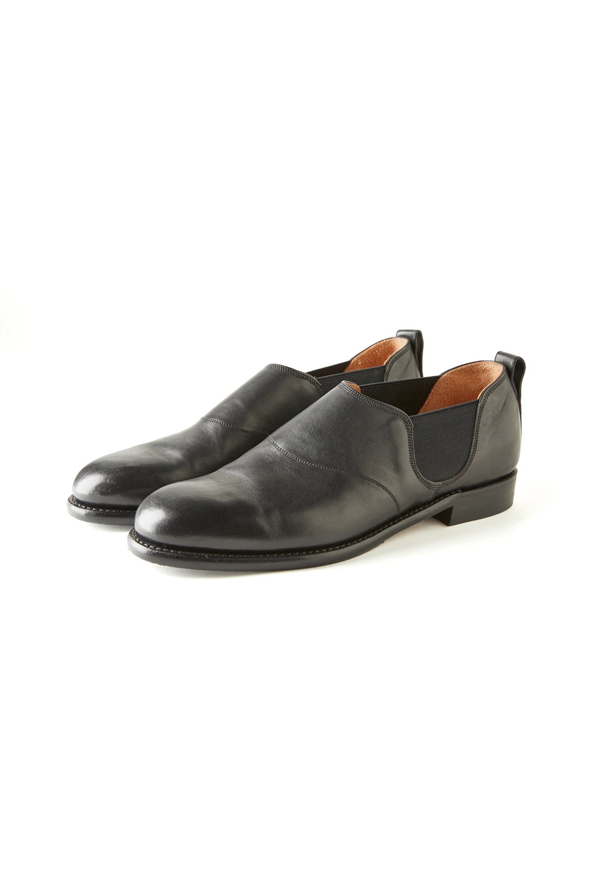 ○OLD JOE - "The Gardner" ARTISAN LEATHER SIDE-GORE SHOES - BLACK