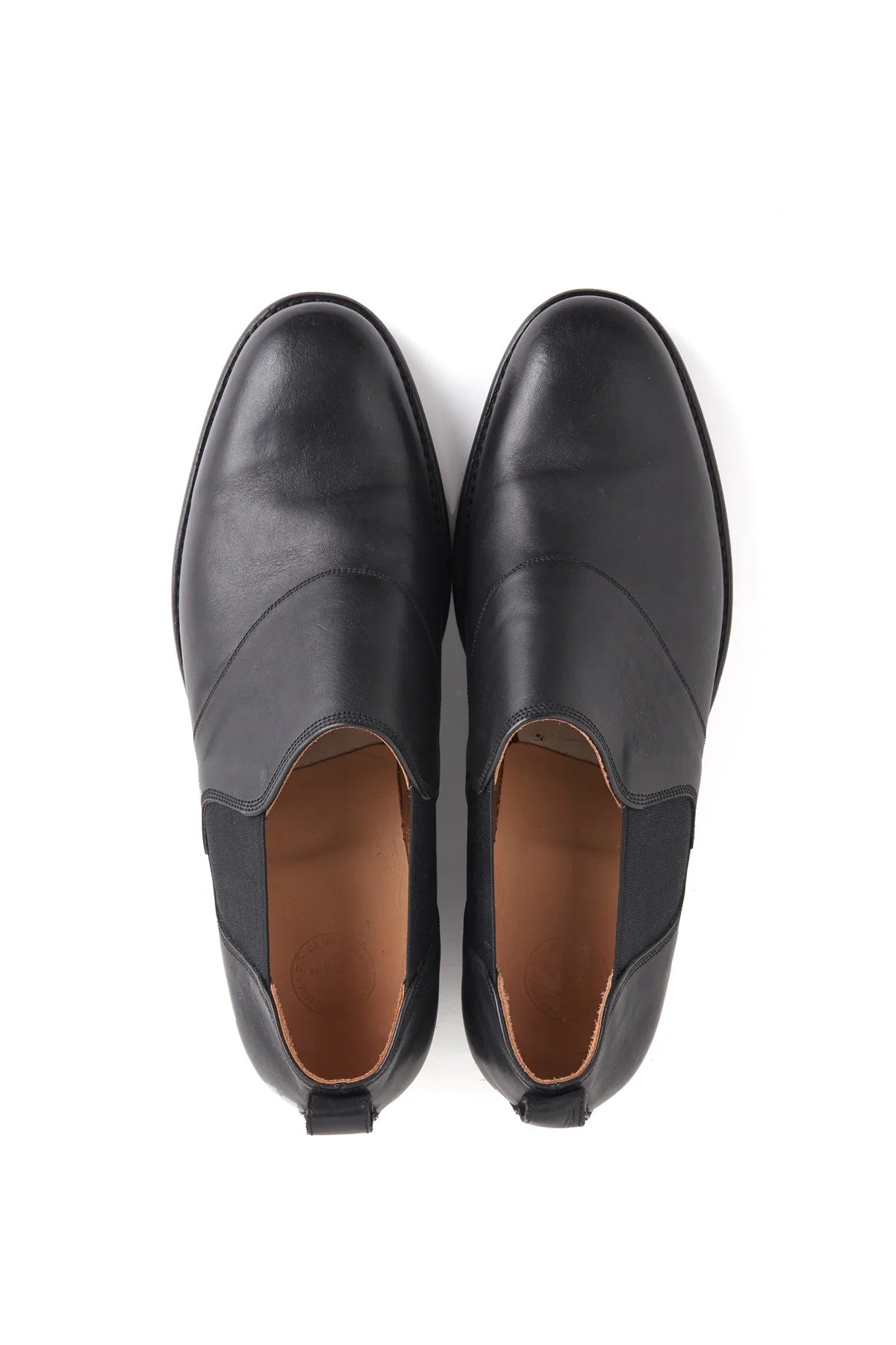 ○OLD JOE - "The Gardner" ARTISAN LEATHER SIDE-GORE SHOES - BLACK