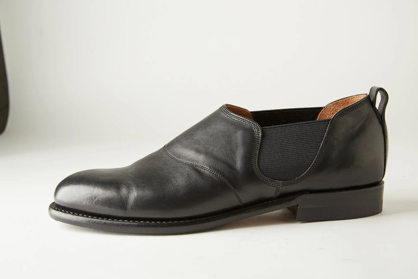 ○OLD JOE - "The Gardner" ARTISAN LEATHER SIDE-GORE SHOES - BLACK