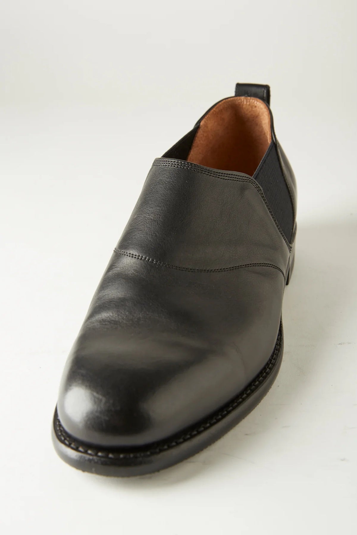 ○OLD JOE - "The Gardner" ARTISAN LEATHER SIDE-GORE SHOES - BLACK