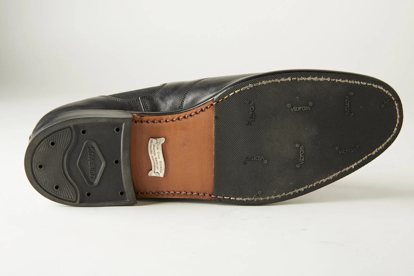 ○OLD JOE - "The Gardner" ARTISAN LEATHER SIDE-GORE SHOES - BLACK